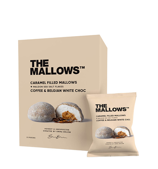 Marshmallows mit Karamellfüllung & Kaffee